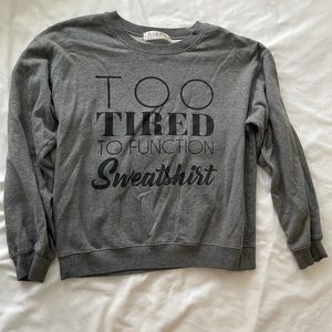 Ladies Large Grey Sweatshirt